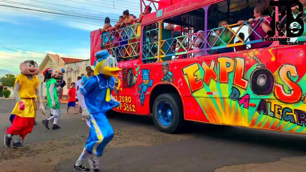 EXPLOSÃO DA ALEGRIA E PERSONAGENS NO DOMINGO!! TRENZINHOS BARULHÃO!!
