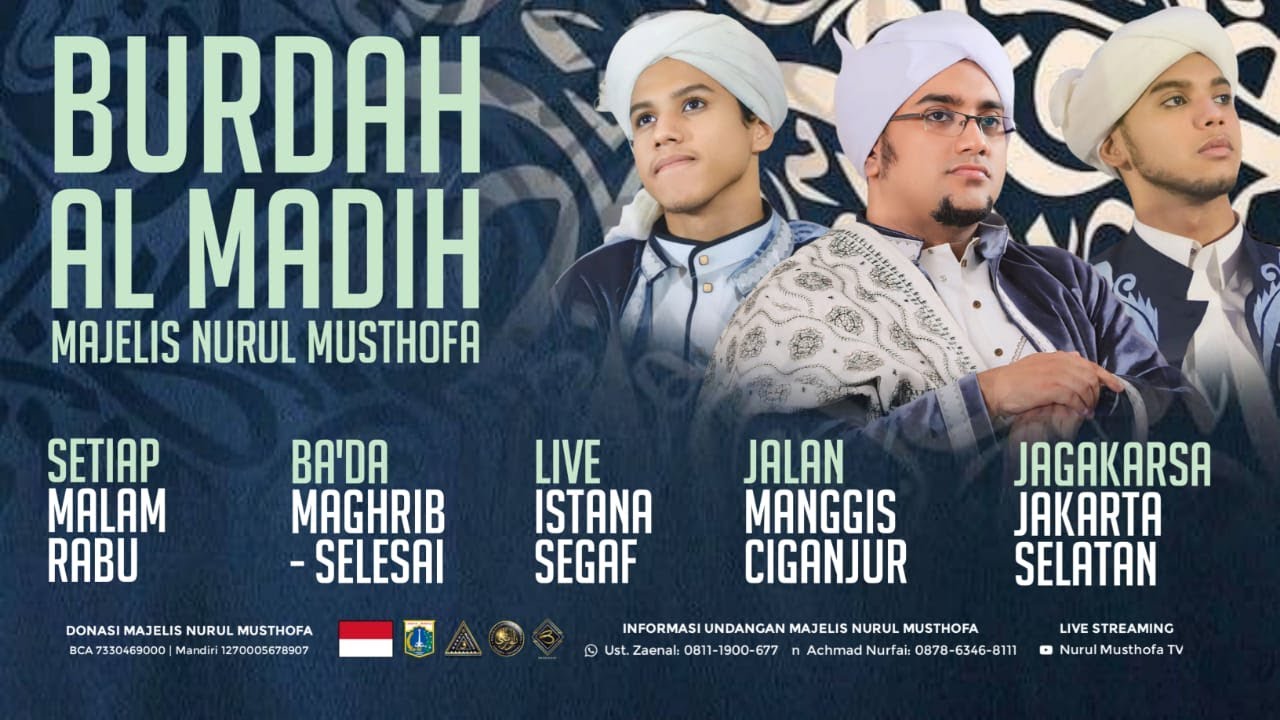 🔴 LIVE |  Pembacaaan Burdah Al Madih  | Istana Seggaf Ciganjur  - Jak Sel | Selasa , 28 Mei 2024
