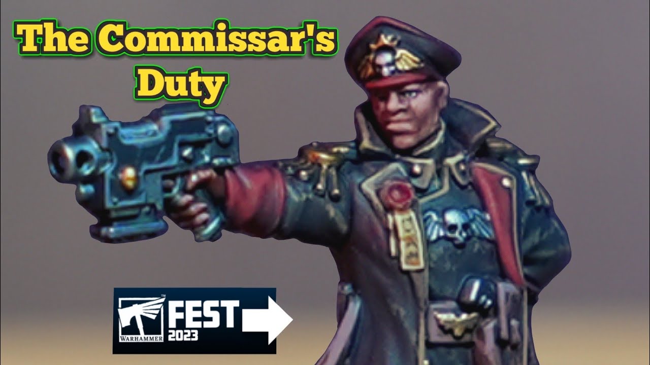 Can I paint like the Warhammer Box Art? | 'Eavy Metal Style Commissar | Imperial Guard