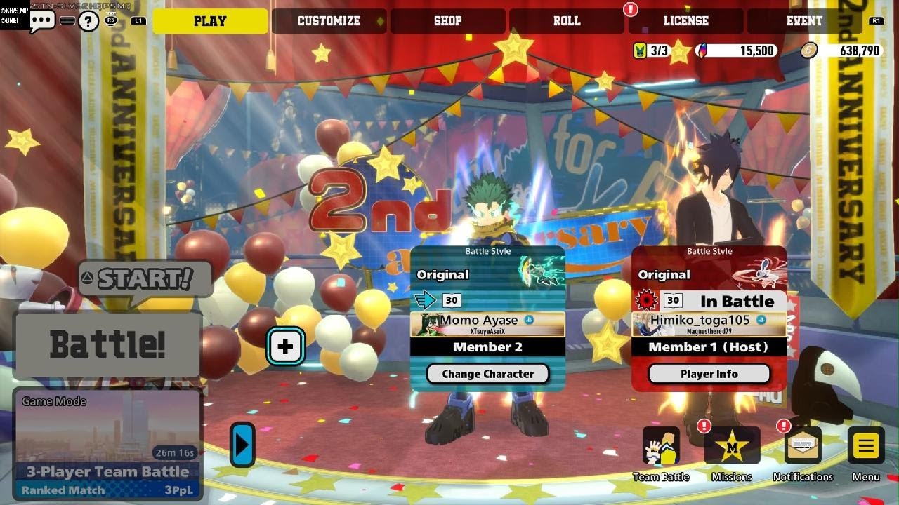 Using OFA Deku in My Hero Ultra Rumble