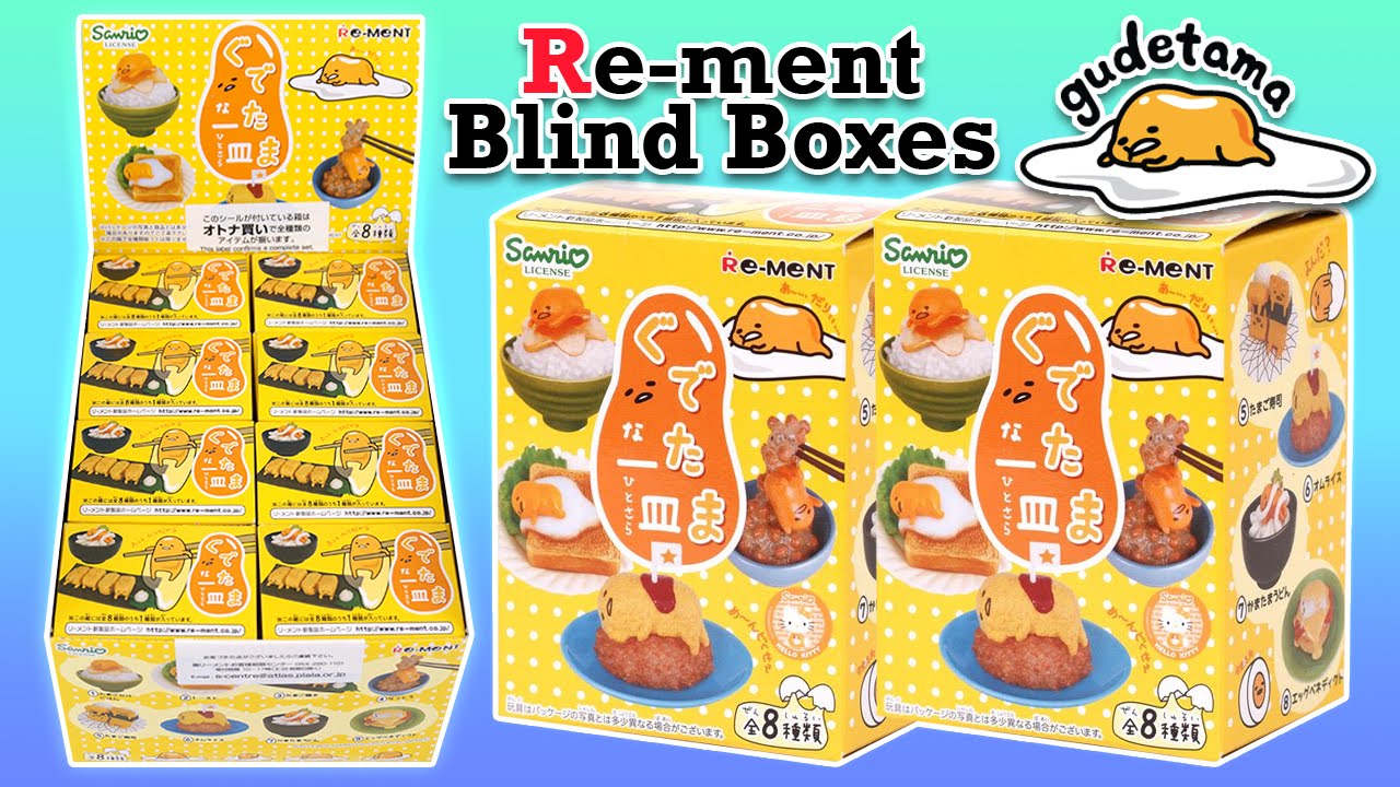 Sanrio Gudetama Re-ments Blind Boxes - Kawaii Miniatures