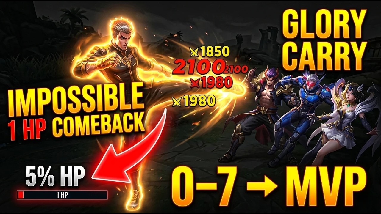 MYTHICAL GLORY CHOU COMEBACK 😱 | Ikari Playzz Insane  | MLBB Ranked