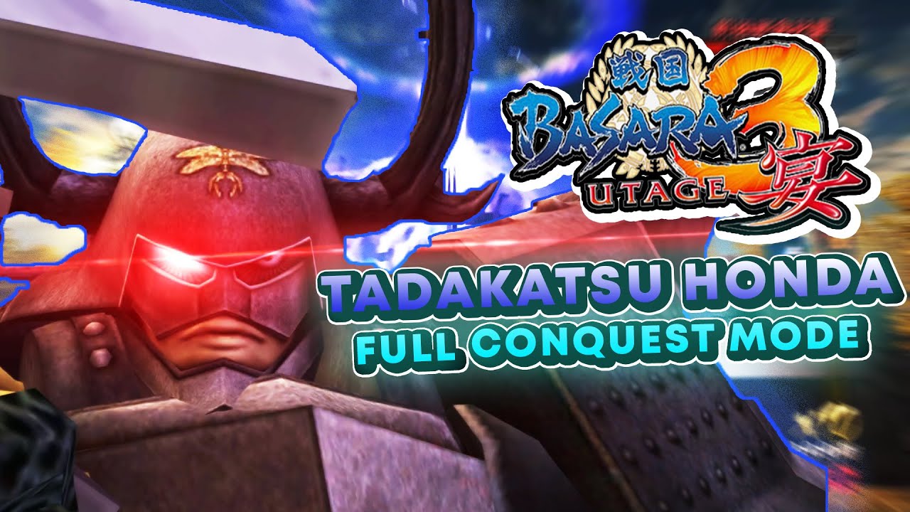 Tadakatsu Honda Full Conquest Mode - Sengoku Basara 3 Utage Wii Emulator [No Commentary]