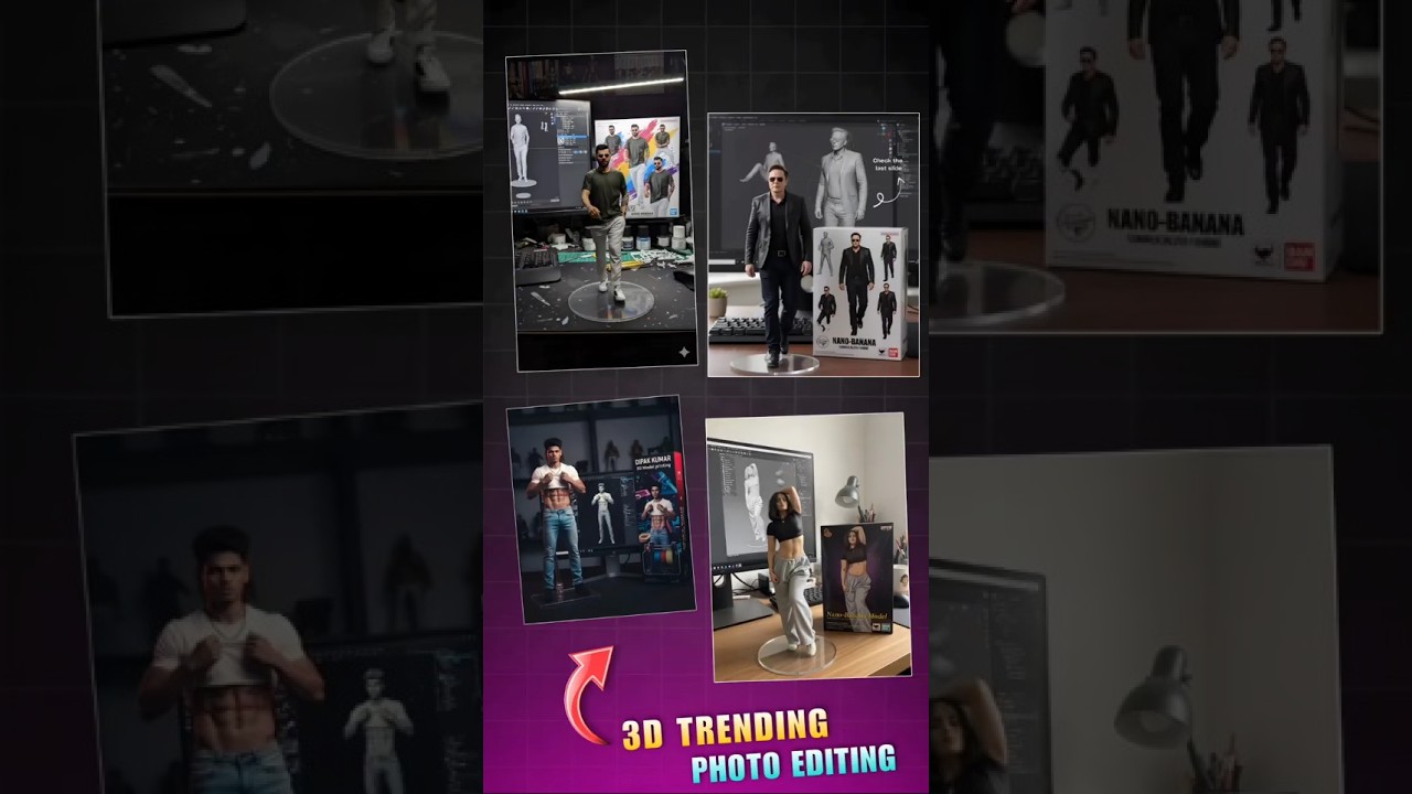 Instagram Trending 3d Ai Photo Editing | 3d Action Figure Ai Photo Editing in google gemini