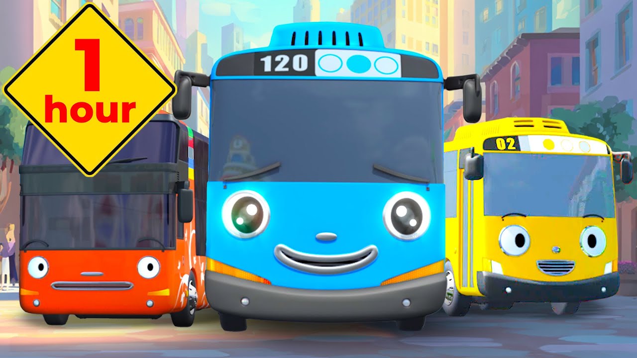 Traffic Rules And Signs For Kids ⛔️ Tayo The Little Bus Episode 1- 5 🚌  Super Toons TV Kids Learning