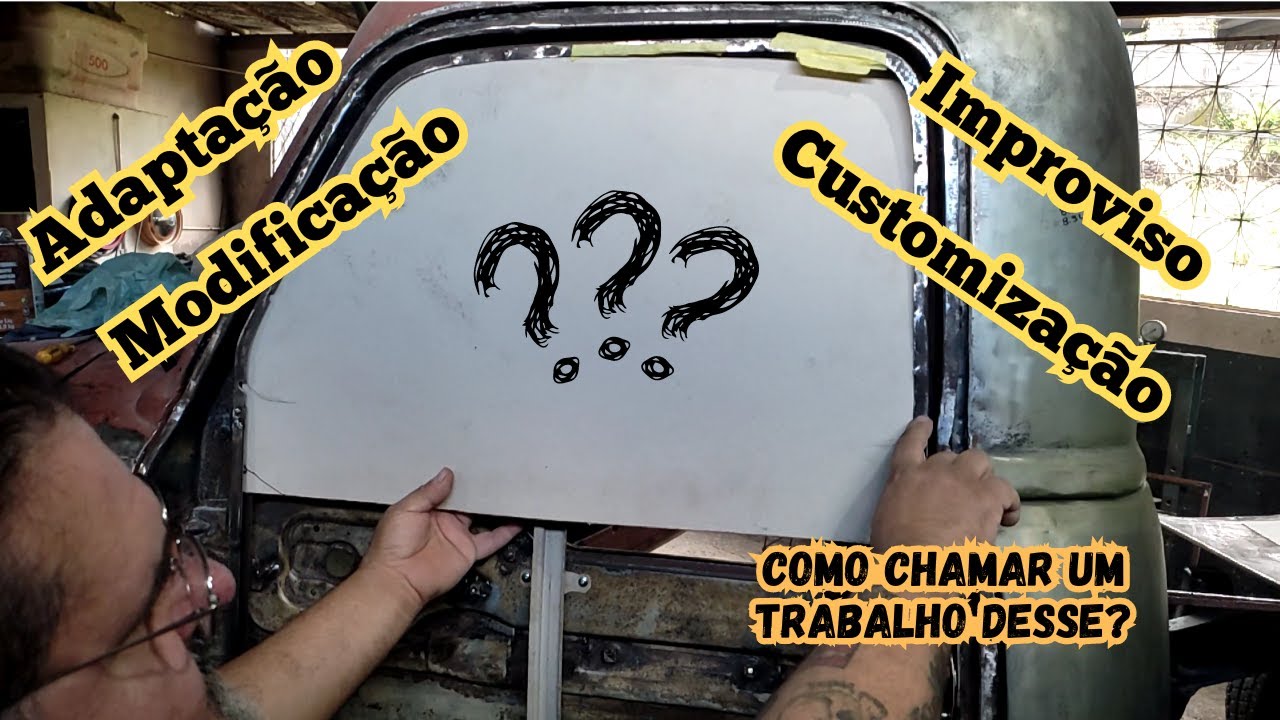 Modificação de Fechadura, Máquina de Vidro Elétrica, Canaletas, na Chevrolet 3100