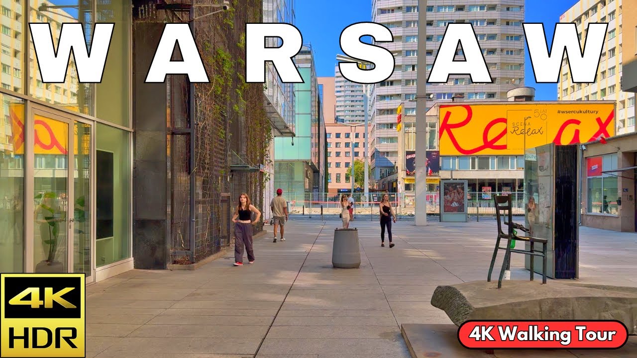 WARSAW 2024 | Lunchtime Stroll in the City! | 4K HDR