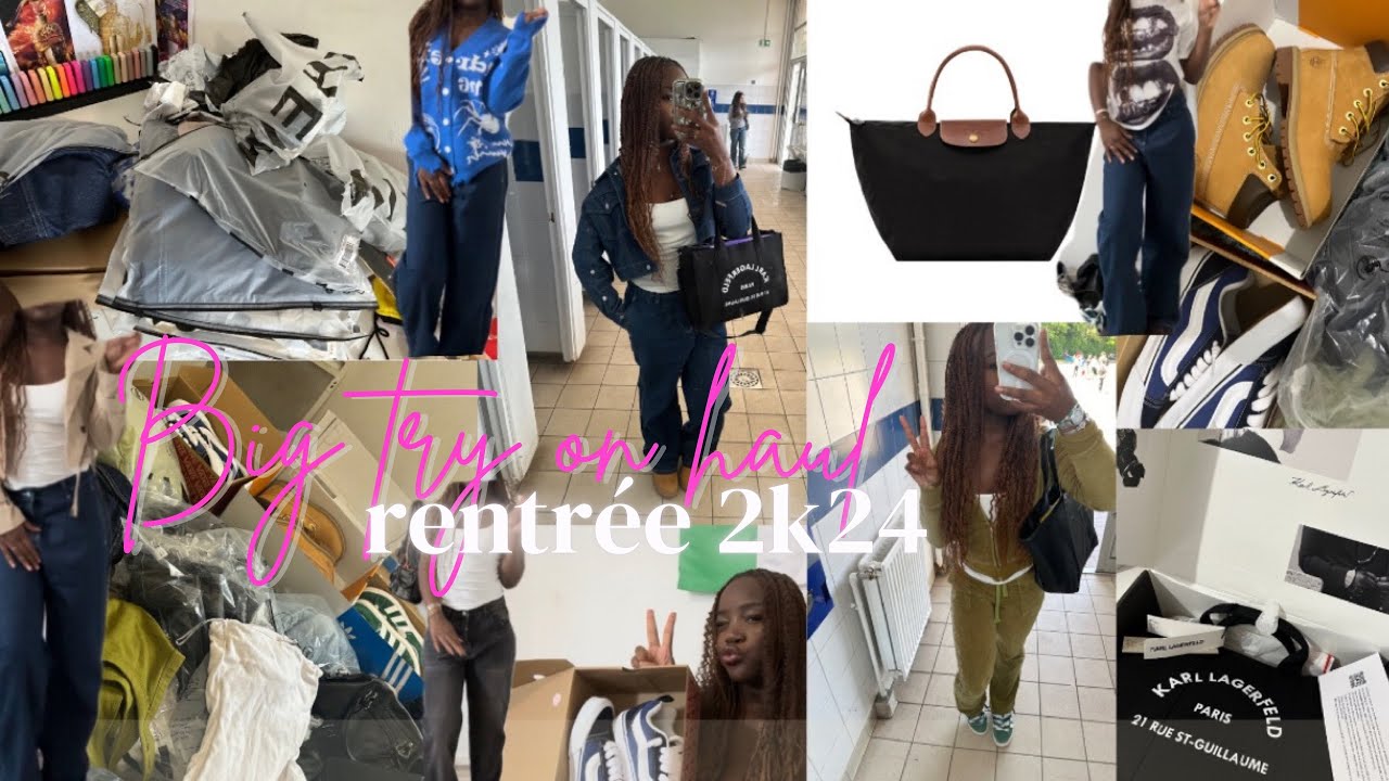 Big try on haul : rentrée 2k24 ( SHEIN , adidas, vans ,timberland , apple )