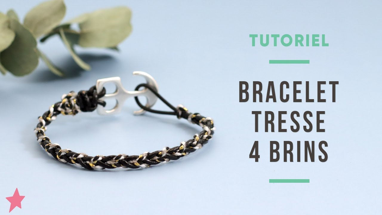 TUTORIEL | Bracelet Homme en Cordons Cuir Tressé