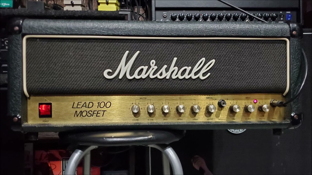 Marshall Lead 100 Mosfet (3210) - no boost, then SD-1, then Rat clone