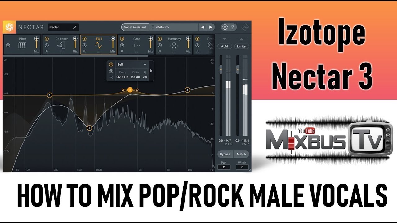 How to Mix Male Pop Rock Vocals With Izotope Nectar 3 quick & easy - Unbiased Review Demo