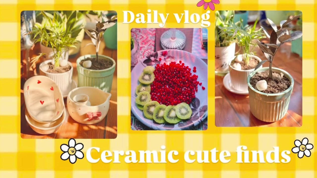 Daily vlog || ceramic haul || day in my life ❤️🌷🌸
