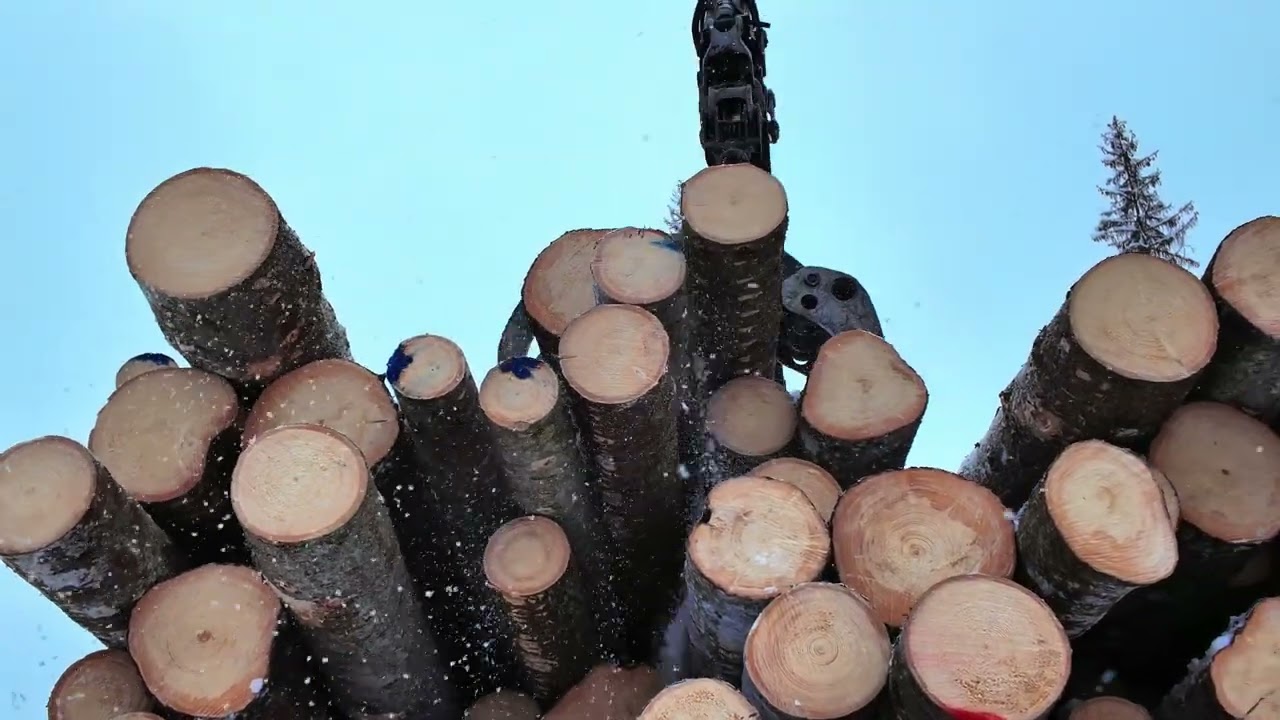 Komatsu 875 in the Norwegian winter paradise