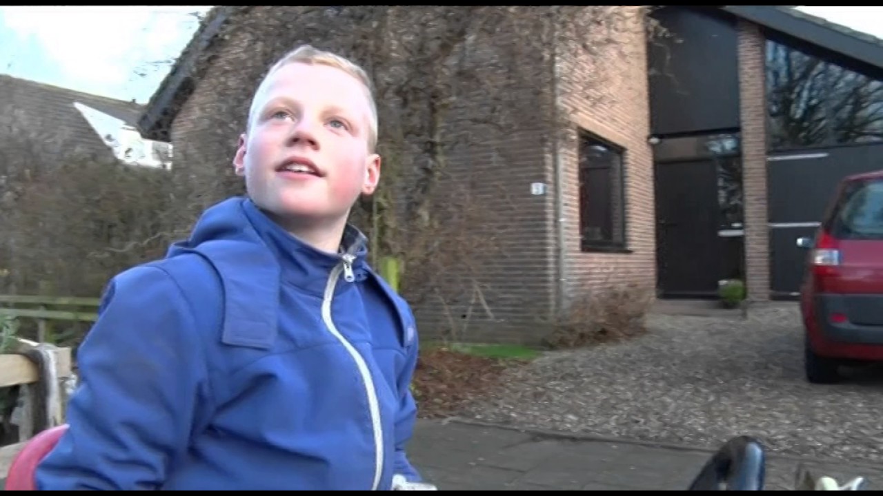 Op de skelter door Schagerbrug: 