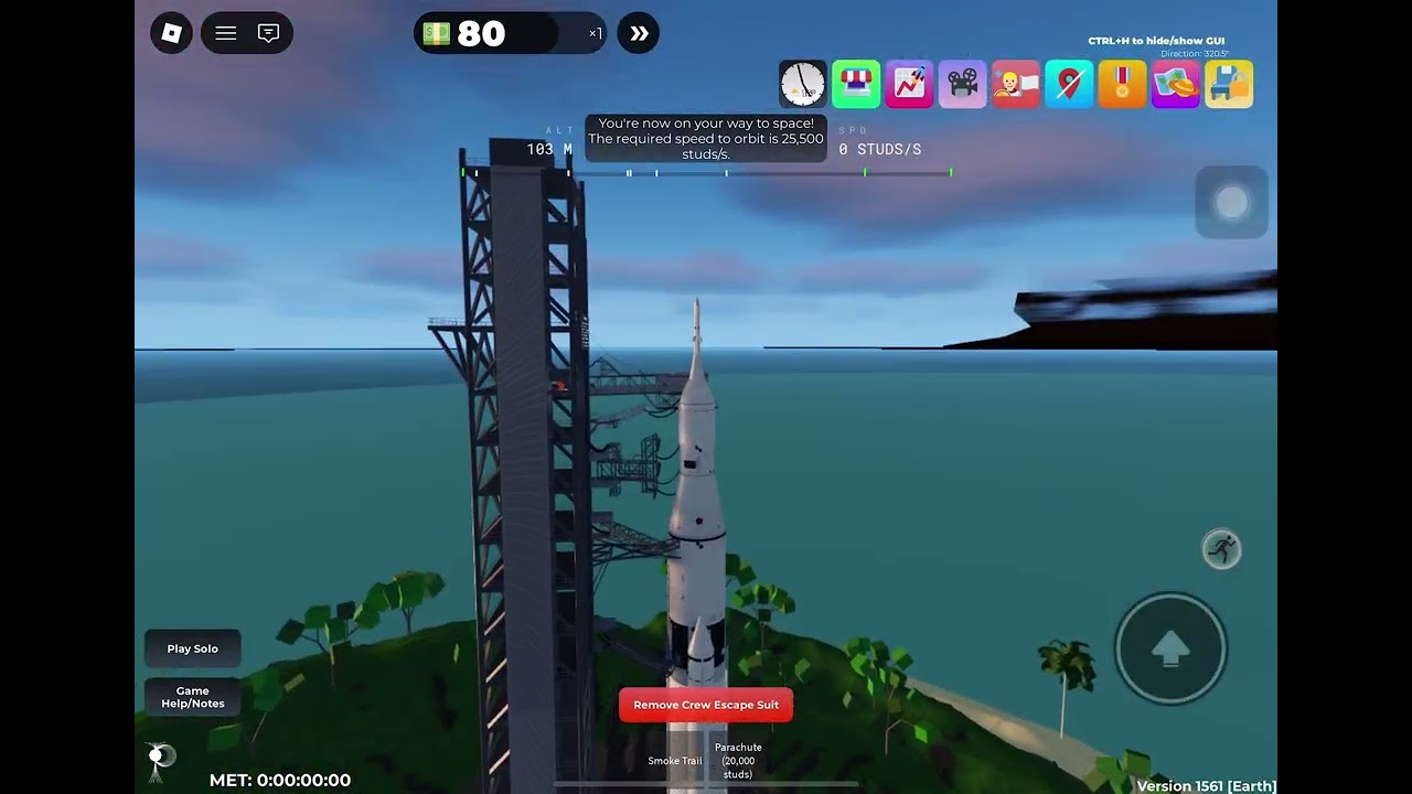 Space sailors rocket launch but it has the international launch music