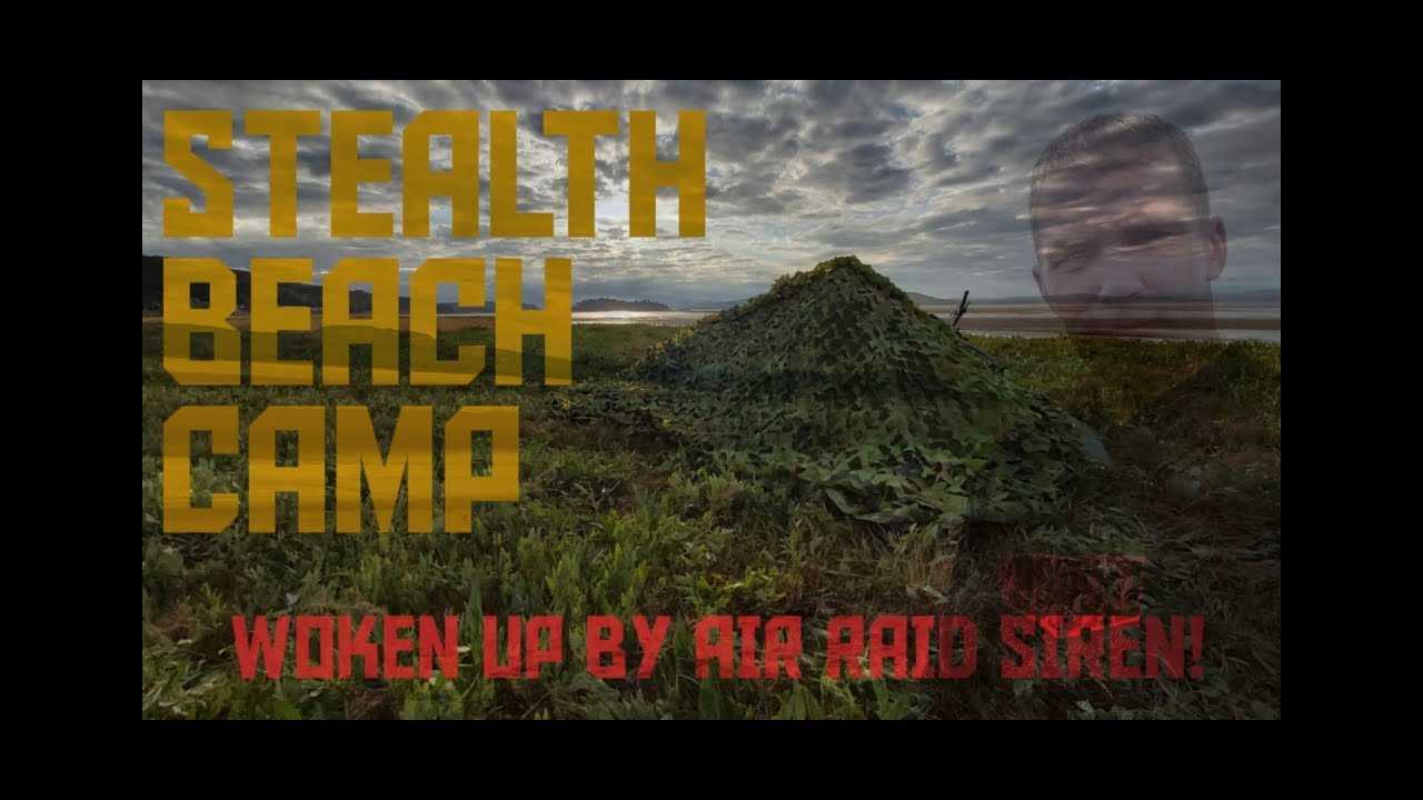 EPIC WILD STEALTH CAMP ON A BEACH. BIKEPACKING GRANGE OVER SANDS