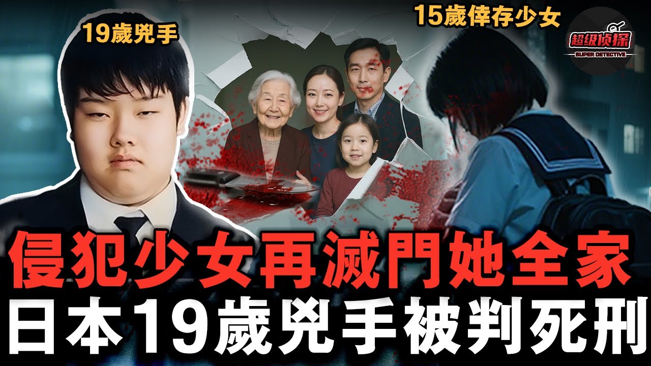 日本19歲少年，故意撞倒15歲少女並將其侵犯，之後找到她家滅門其4名家人，比惡魔更冷血... 【超級偵探】懸疑推理｜案件解說