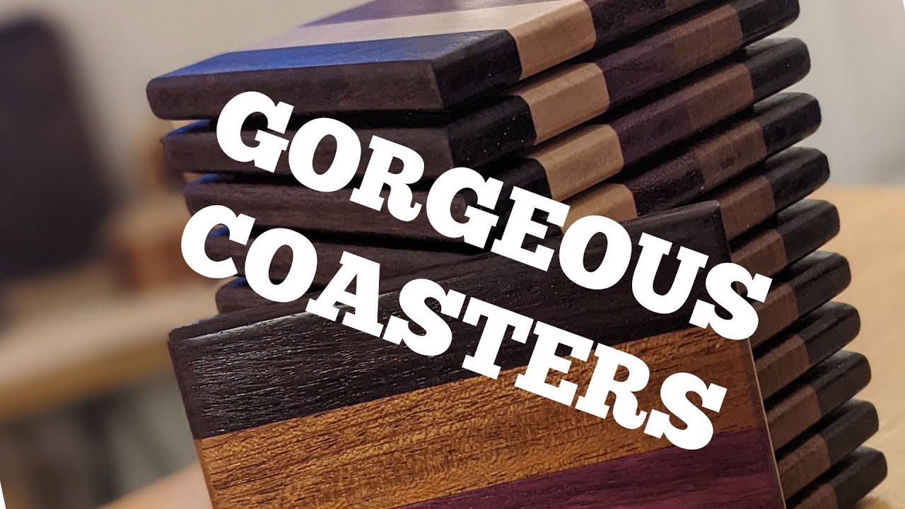 Making BEAUTIFUL Coasters [WOODWORKING TIMELAPSE]