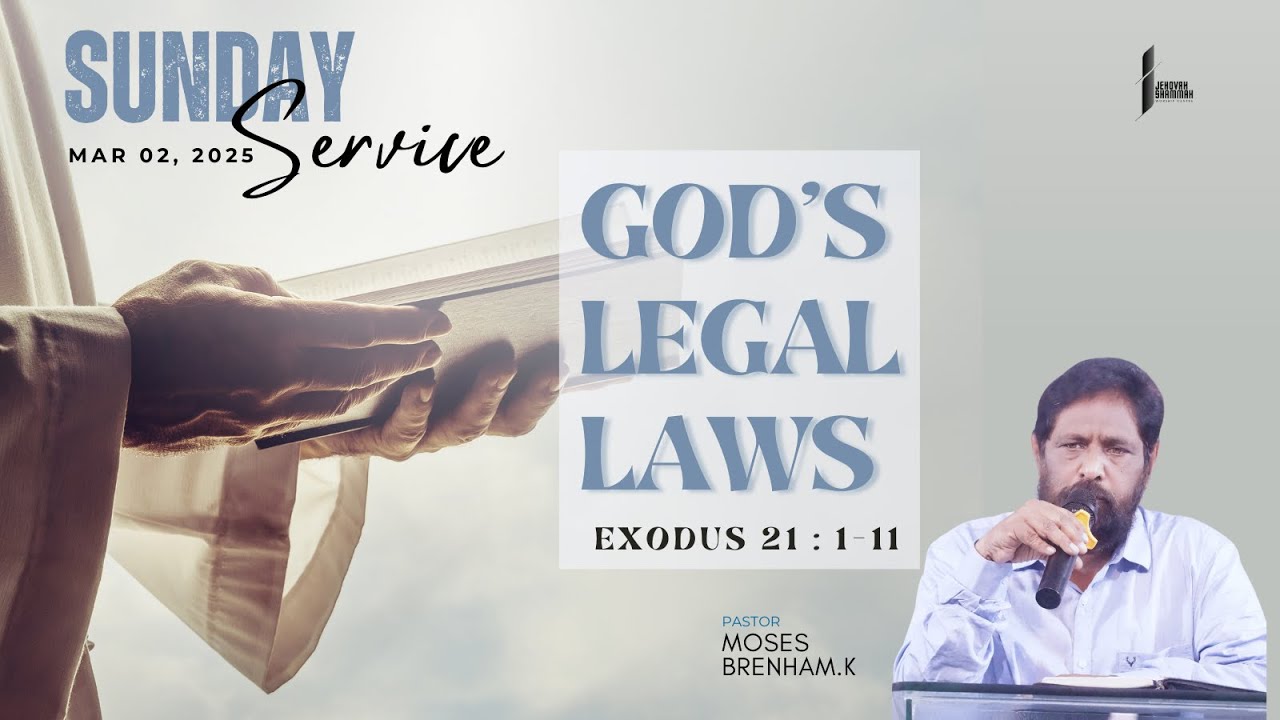 SUNDAY SERVICE #2 || THEME: GOD'S LEGAL LAWS || EXODUS 21:1-11 || PS.MOSES BRENHAM.K || 02/03/2025