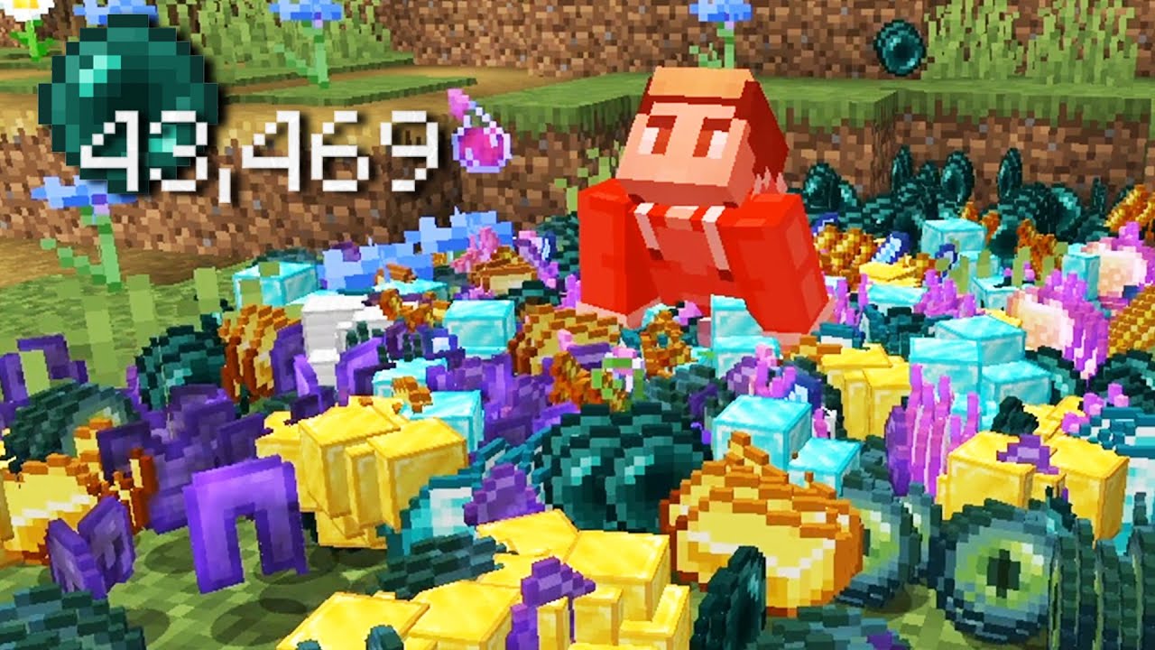 Minecraft, But Taking Damage Drops OP Items...