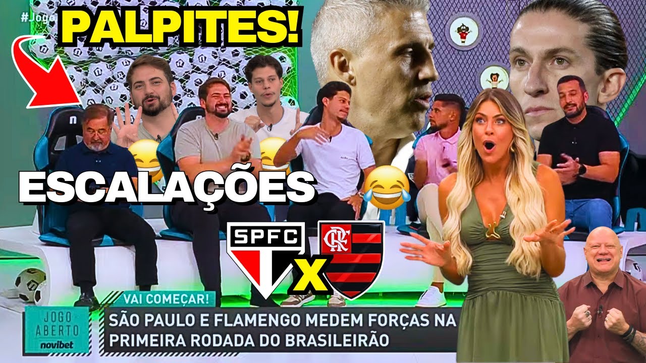 JOGO ABERTO TRAZ PALPITES E ESCALAÇÕES PRO MAIOR JOGO DA RODADA: SÃO PAULO x FLAMENGO!