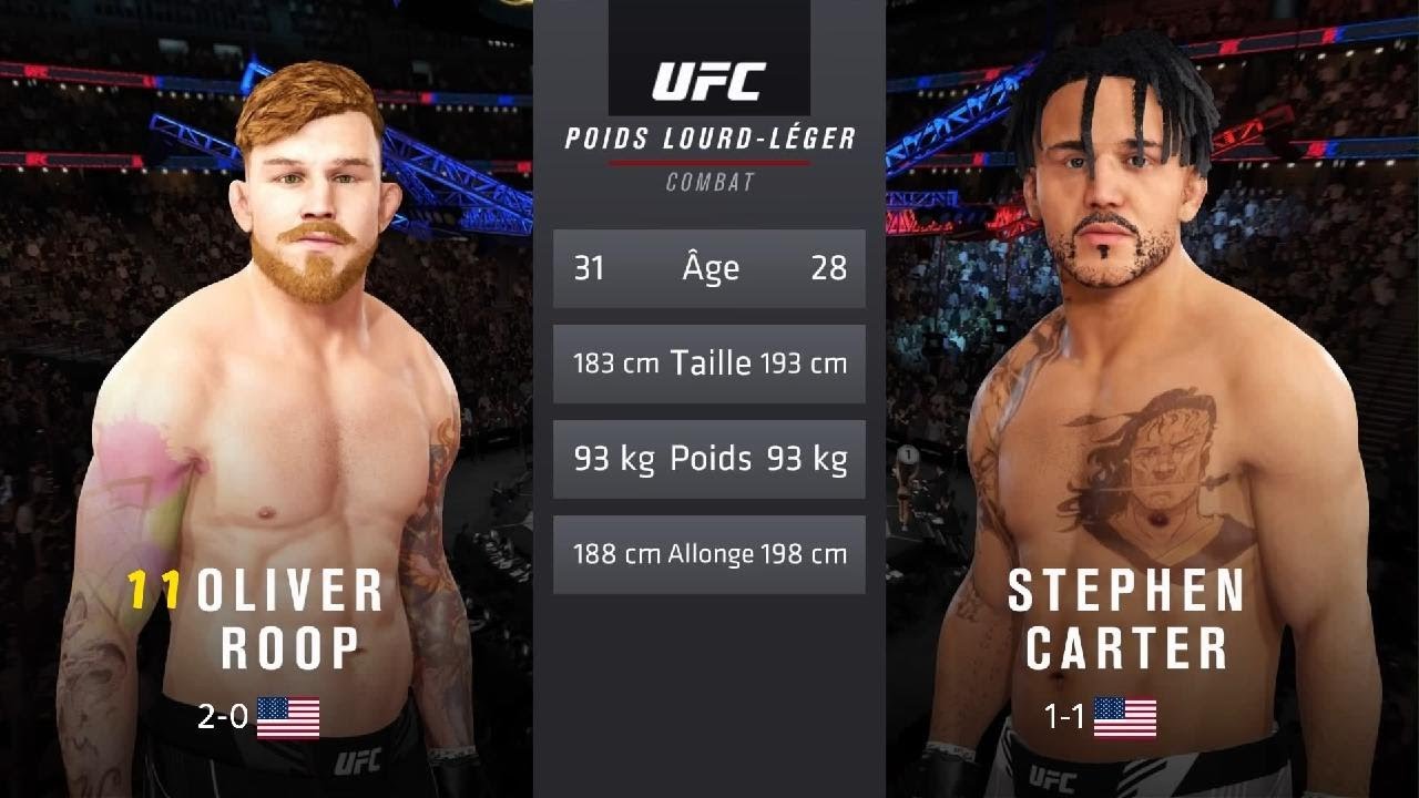 UFC 4 | Oliver Roop vs Stephen Carter | Light Heavyweight | BL studio 39