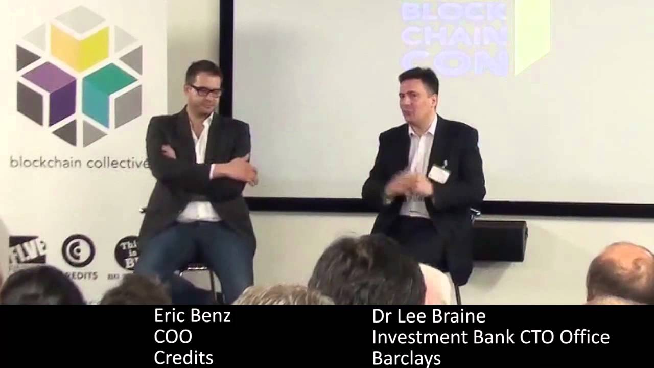 'Blockchain for Enterprise' Panel, Dr Lee Braine & Eric Benz, London Blockchain Conference 2015