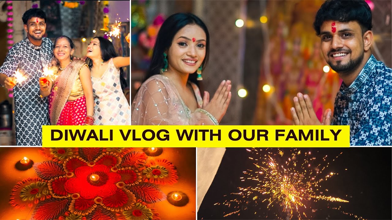 Diwali celebration hua dhamakedaar🪔✨😍 Govind Snehu Diwali Full Vlog🥰 #snehuvlogs #govindsnehu