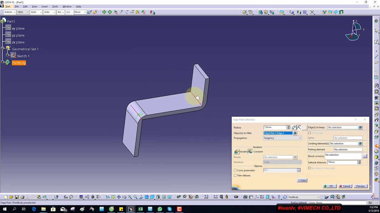 UNFOLD Bending Part in CATIA