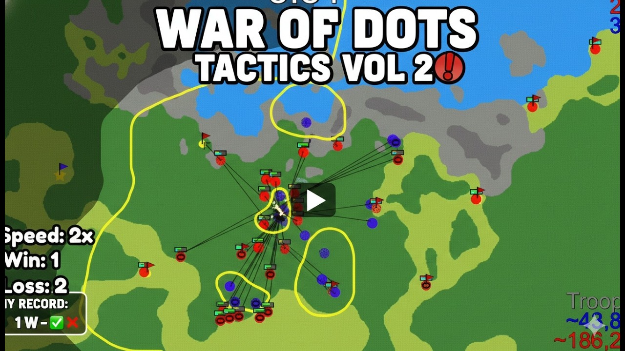 I Got Outplayed by FarmerJoe! 🖋️ War of Dots Tactics (Vol. 2)