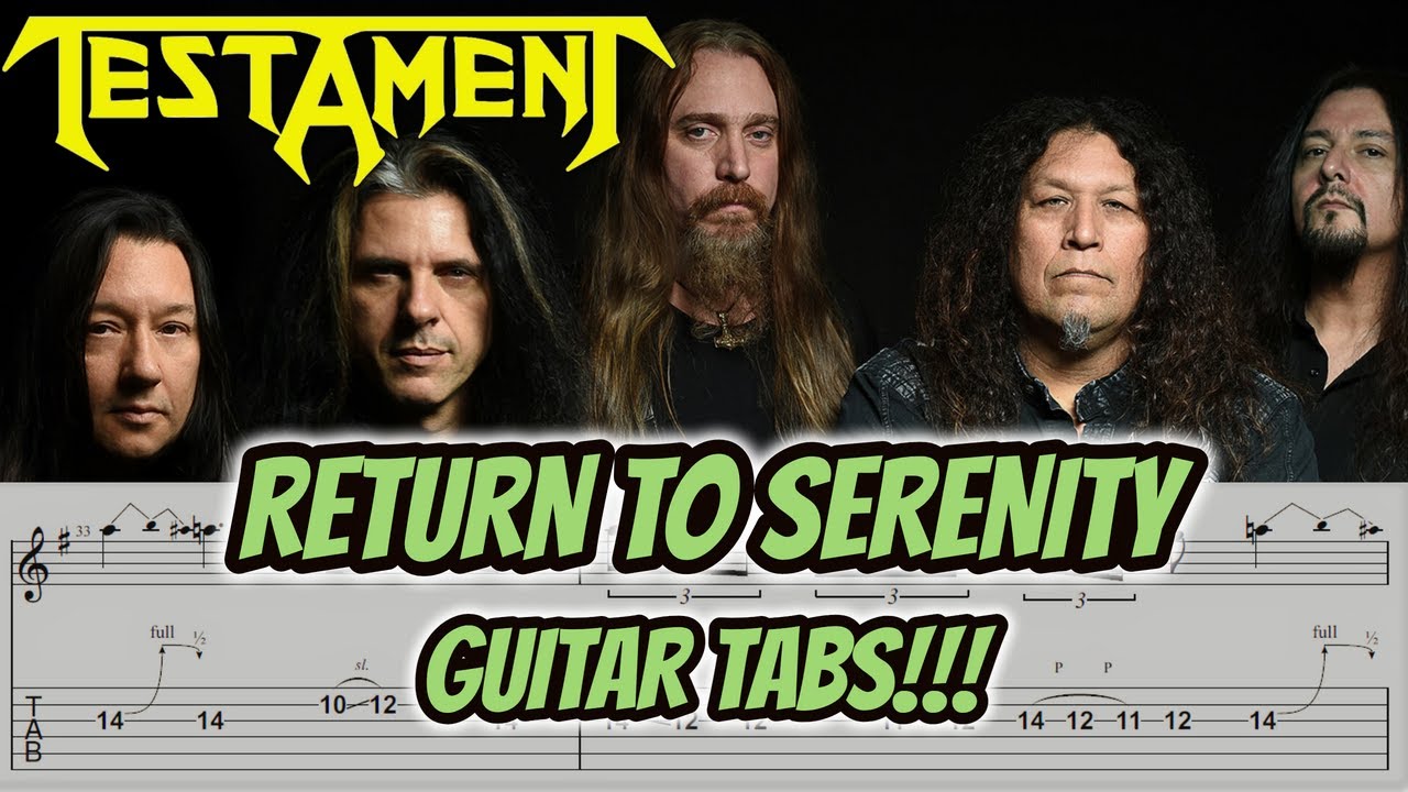 RETURN TO SERENITY / Testament | Guitar Cover | TAB