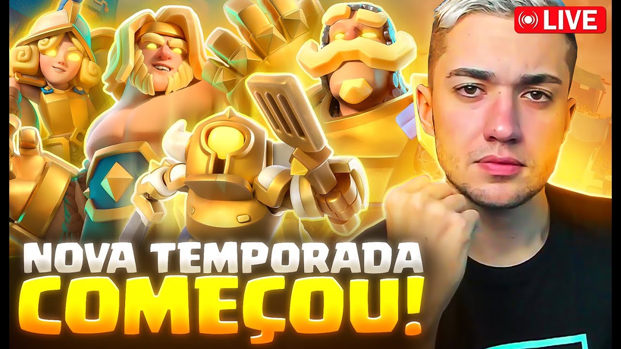 JOGANDO COM OS NOVOS HER&Oacute;IS NO CLASH ROYALE! clash ao vivo