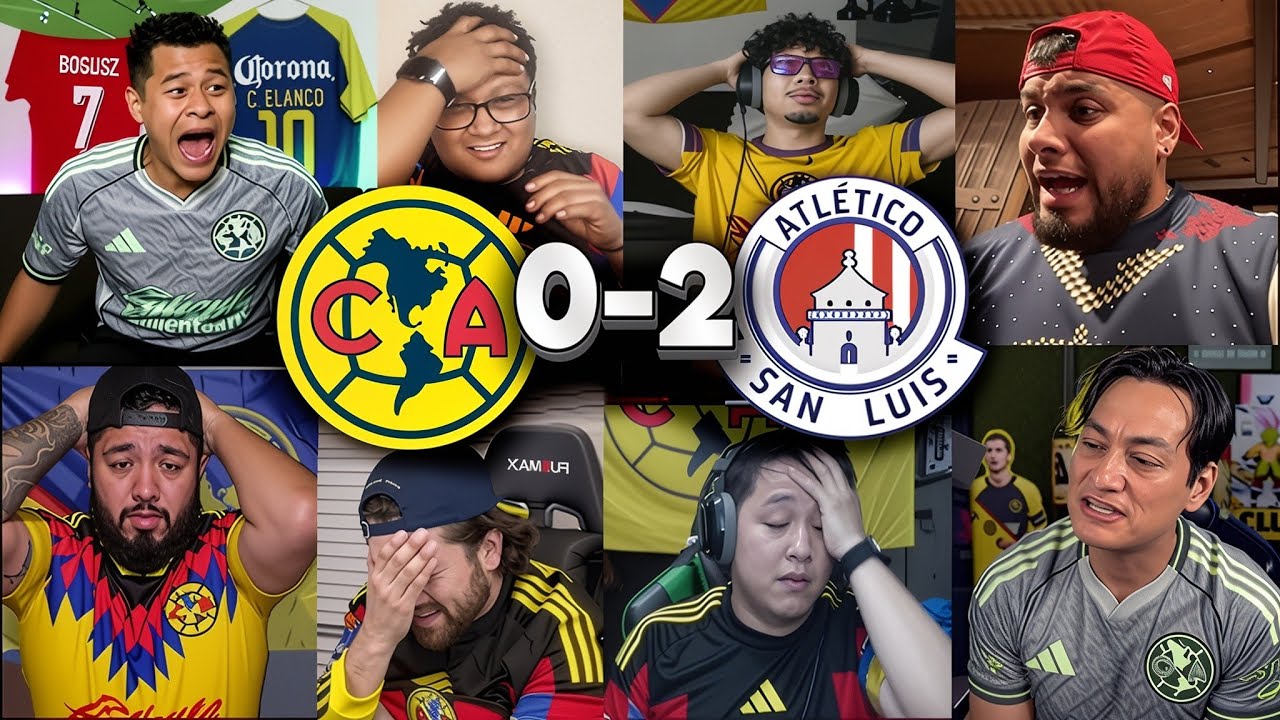 MEJORES REACCIONES Y LLOROS AL AMÉRICA 0–2 SAN LUIS 😭⚽