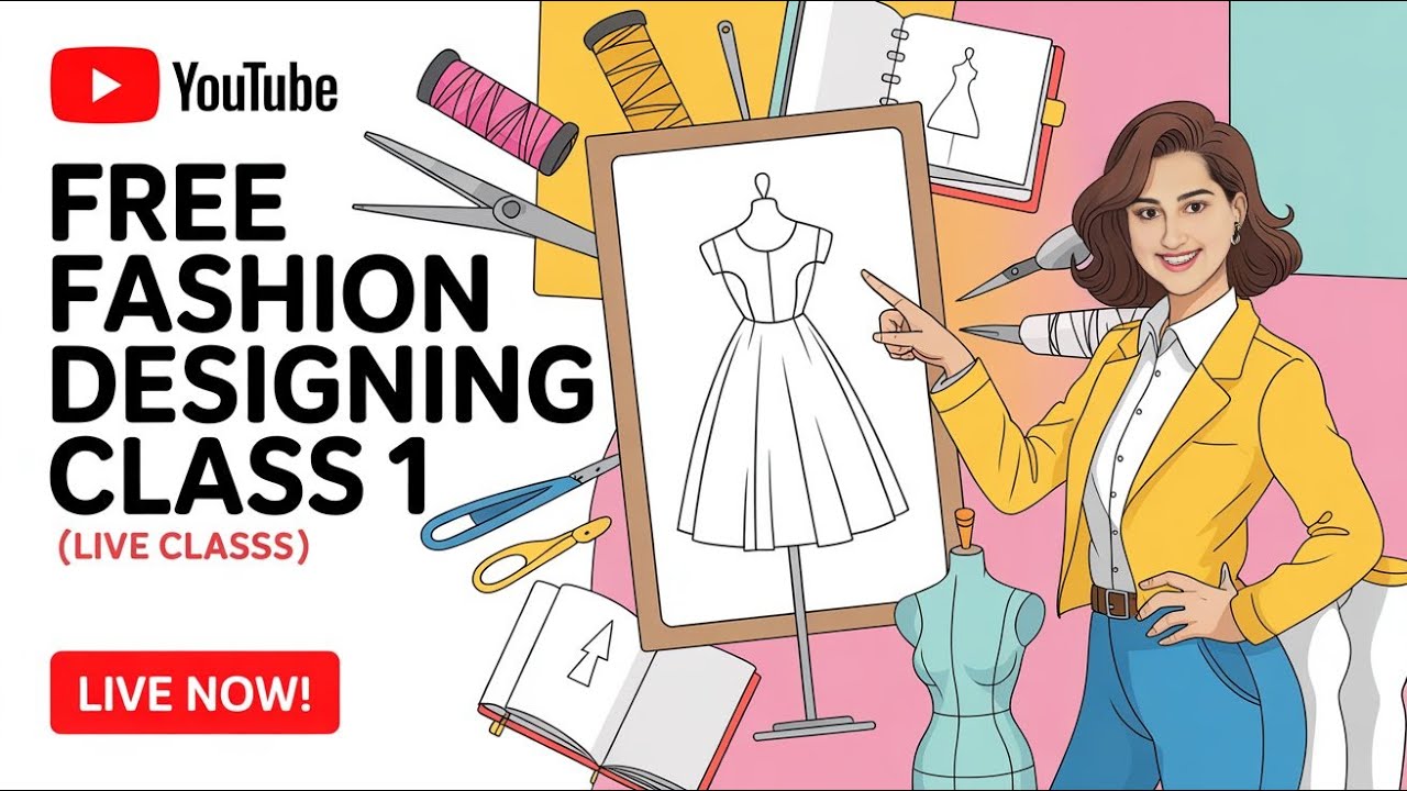 FREE Online Fashion Designing Course | Class 1 | Live Fashion Class for Beginners