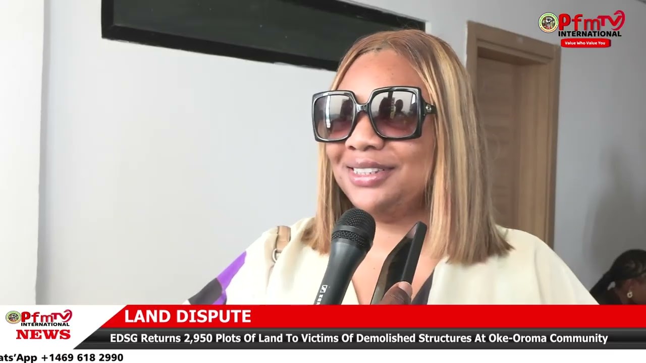 EDSG Returns 2,950 plots of land to victims of demolished structures at Oke-Oroma Community 