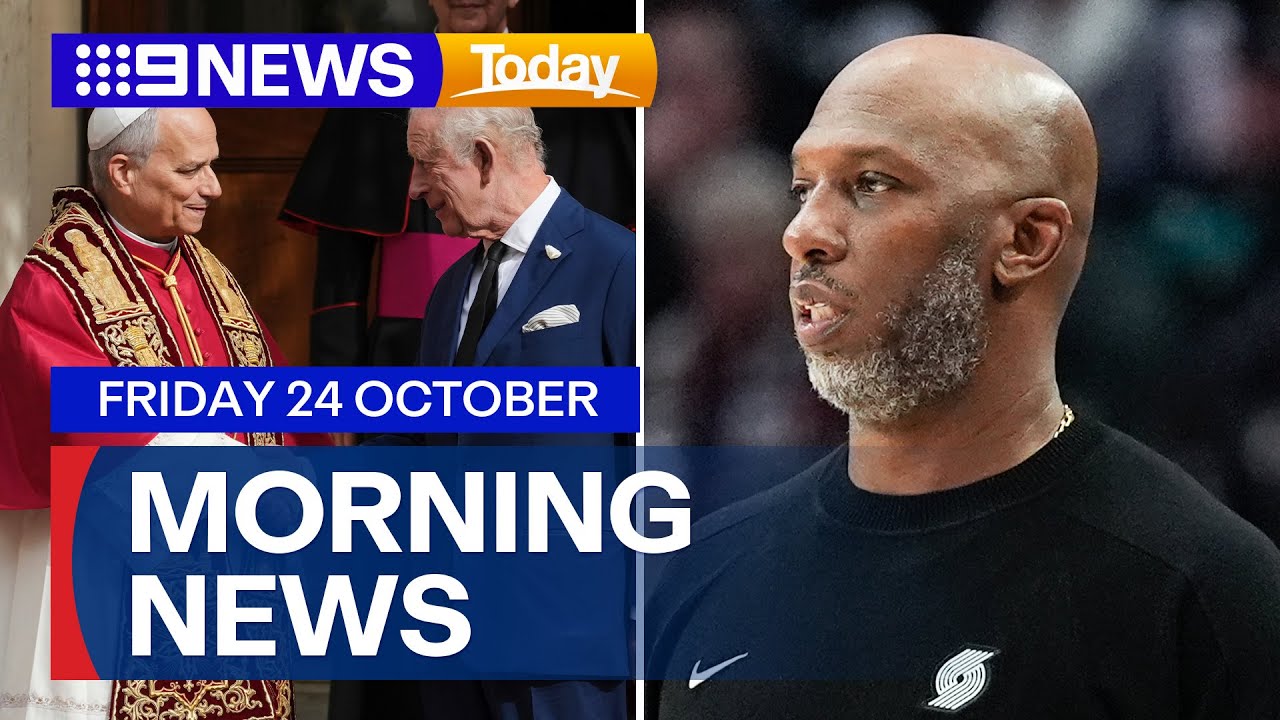 Historic Vatican state visit; FBI targets NBA stars | 9 News Australia