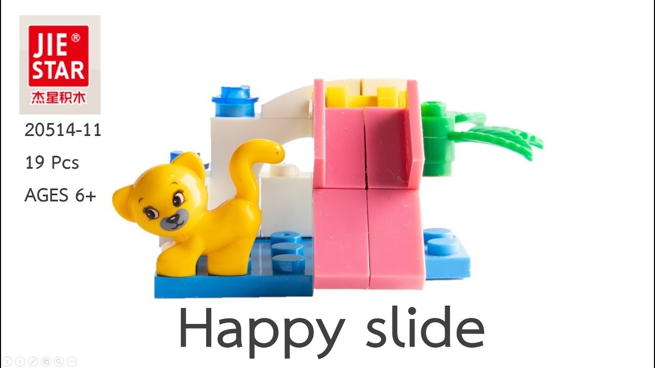 JIE STAR 20514-11 Happy slide Mini Block Build