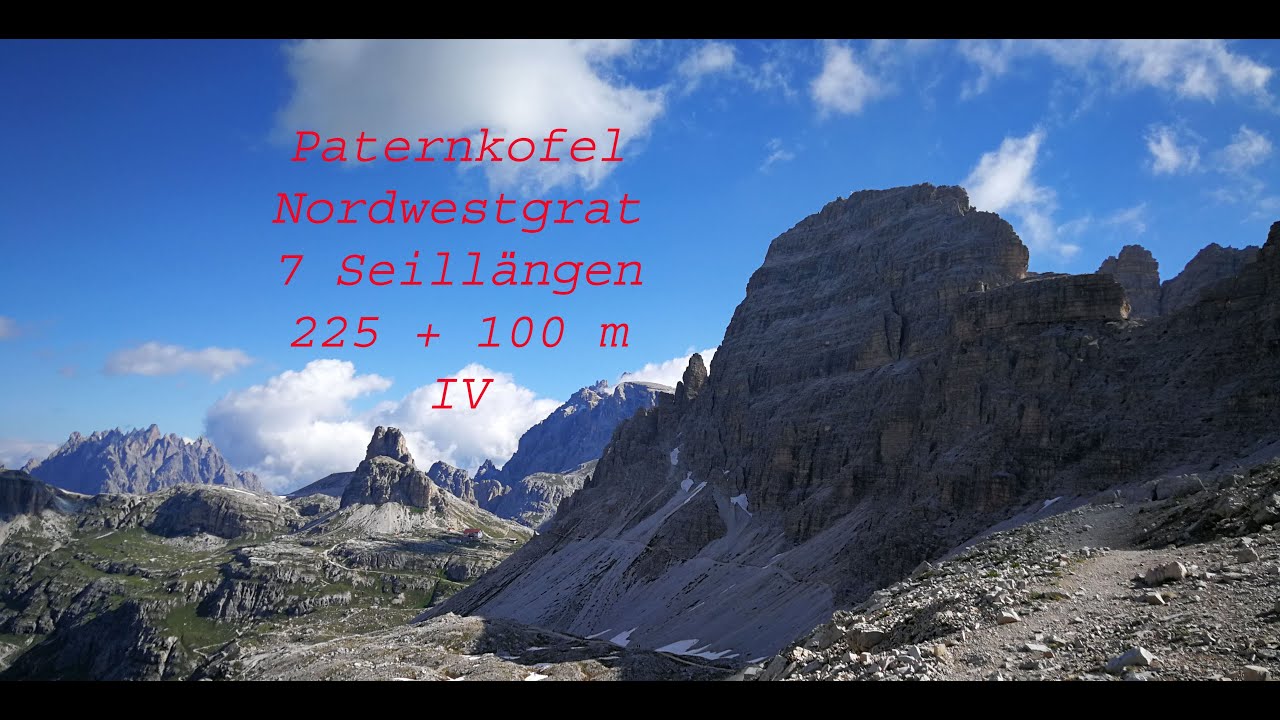 Paternkofel - Nordwestgrat, Monte Paterno - Cresta nord-ovest