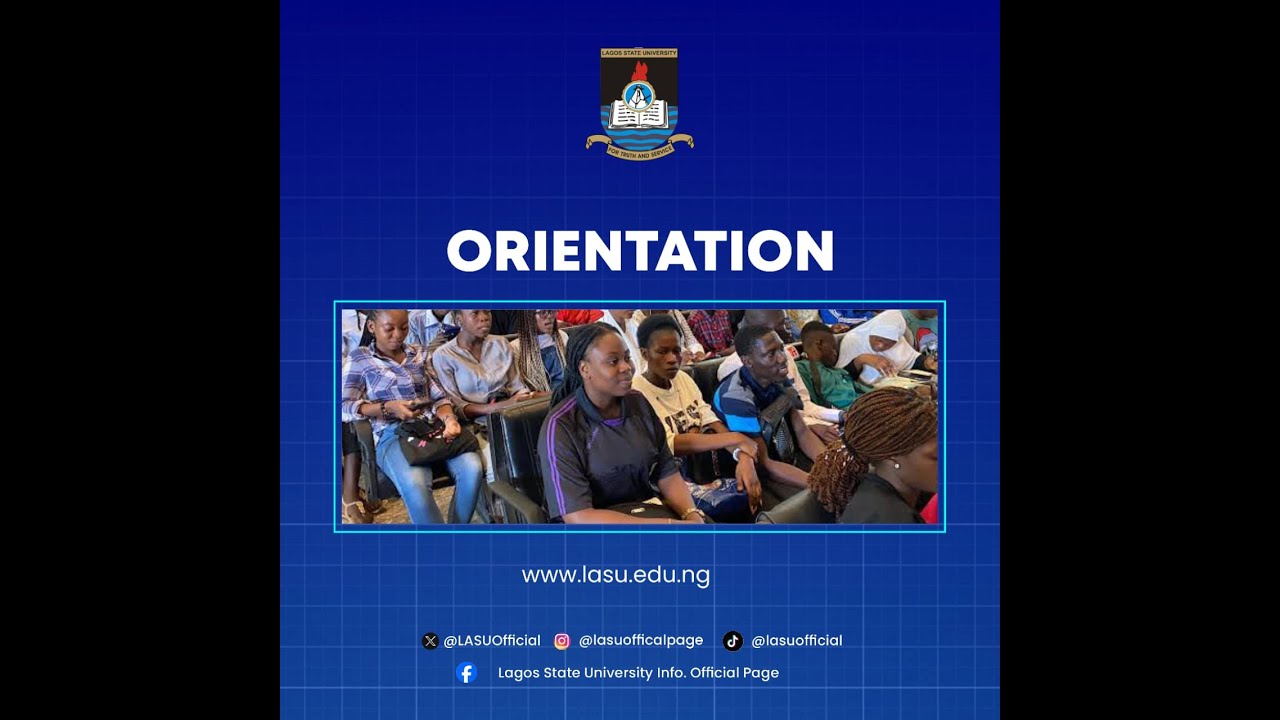 STUDENT'S AFFAIRS DIVISION ORIENTATION PROGRAMME FOR NEWLY ADMITTED STUDENTS IN THE 2025/2026