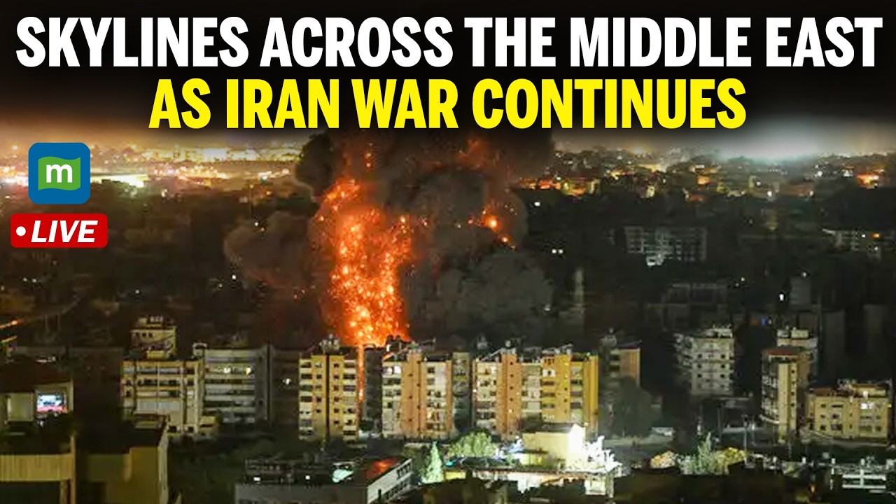 LIVE: Middle East Skylines | Iran War Continues | Explosions & Missile Alerts | Real-Time Views