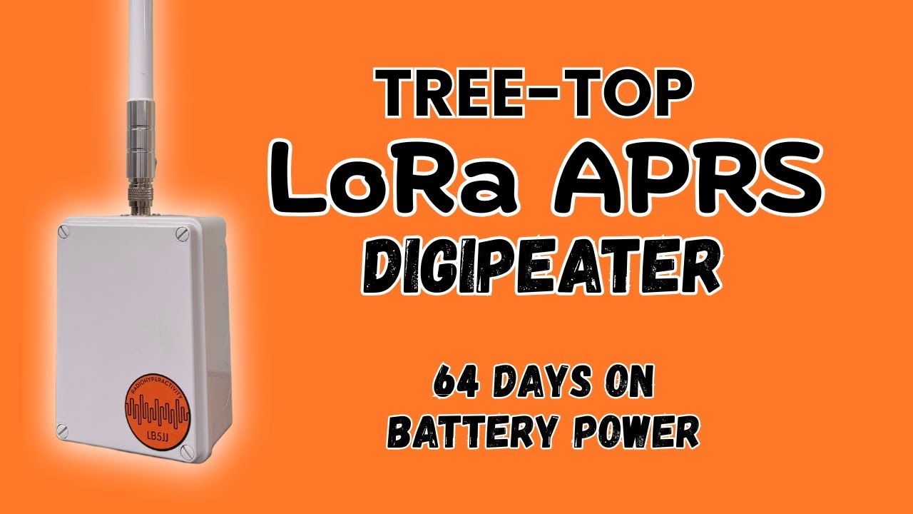 Цифровой ретранслятор LoRa APRS Tree-Top — 64 дня работы от батареи.