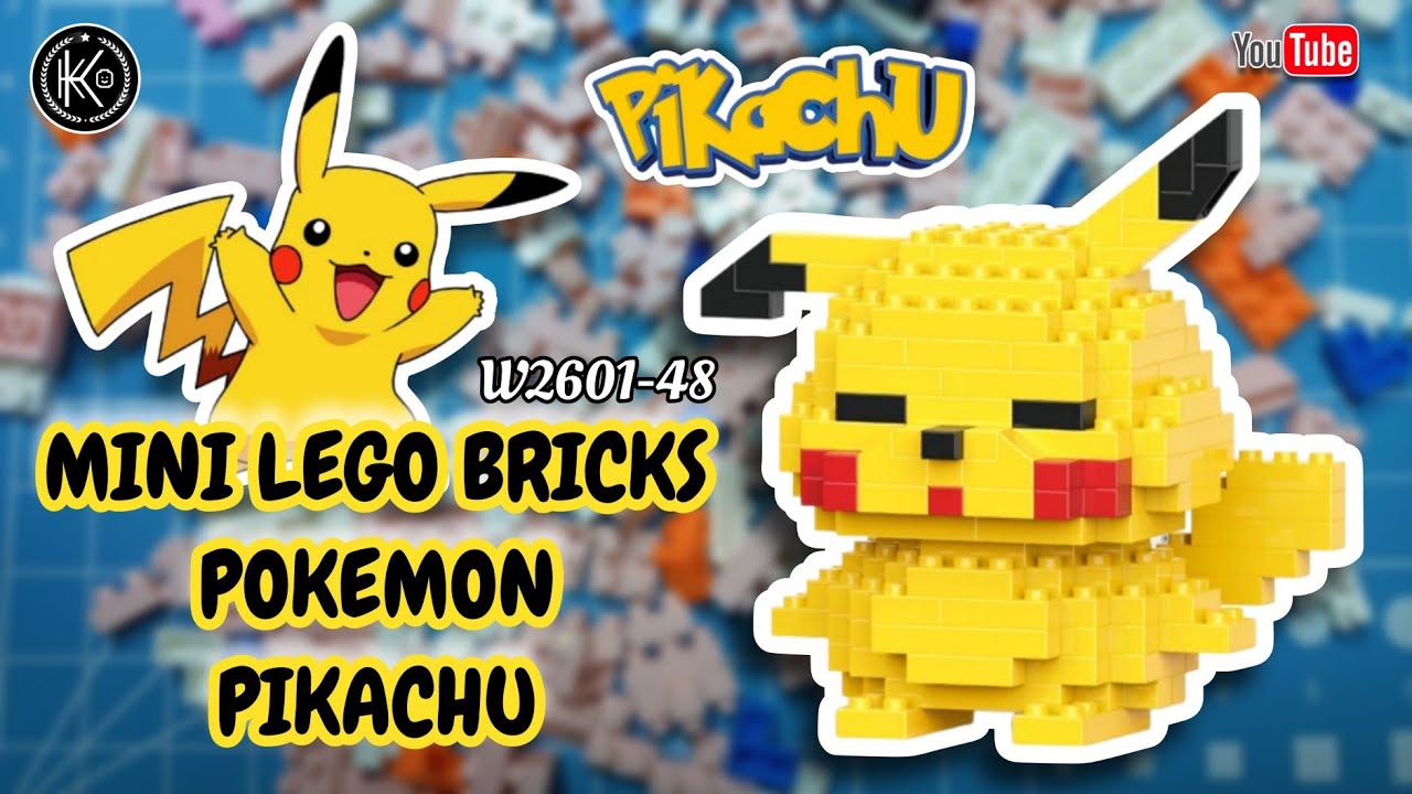 КАК СОБИРАТЬ LEGO BRICKS POKEMON PIKACHU W2601-48 | УЧЕБНОЕ УПРАВЛЕНИЕ ПО НАНОБЛОКУ | КАК СТРОИТЬ