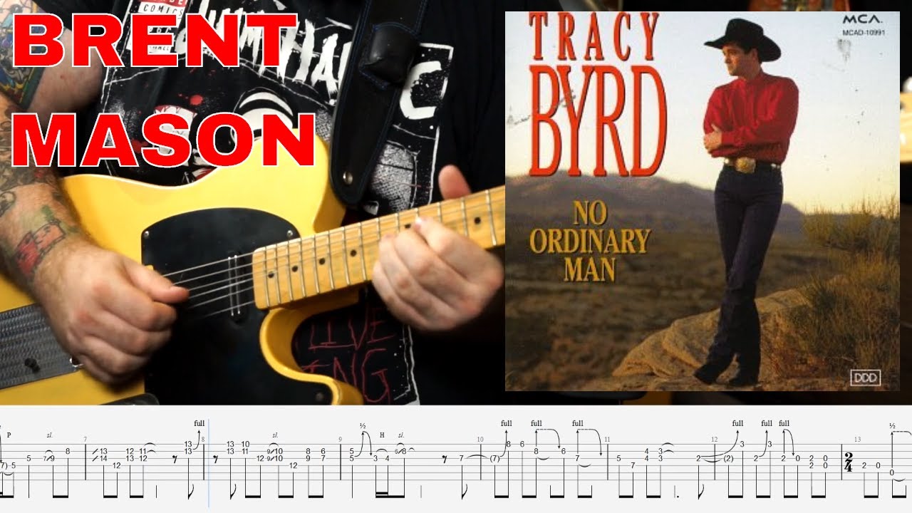 Brent Mason Solo - Tracy Byrd - Watermelon Crawl (Country Guitar TAB)
