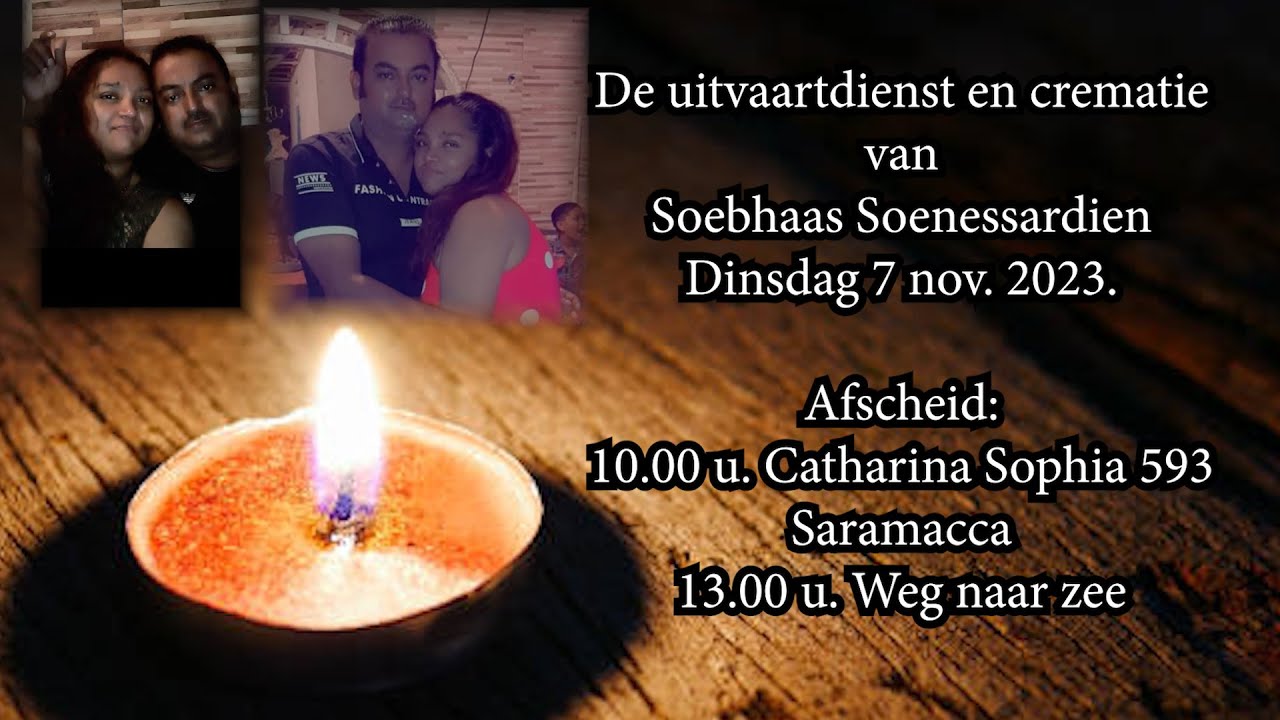 De uitvaartdienst en crematie van Soebhaas Soenessardien. Dinsdag 7 november 2023.