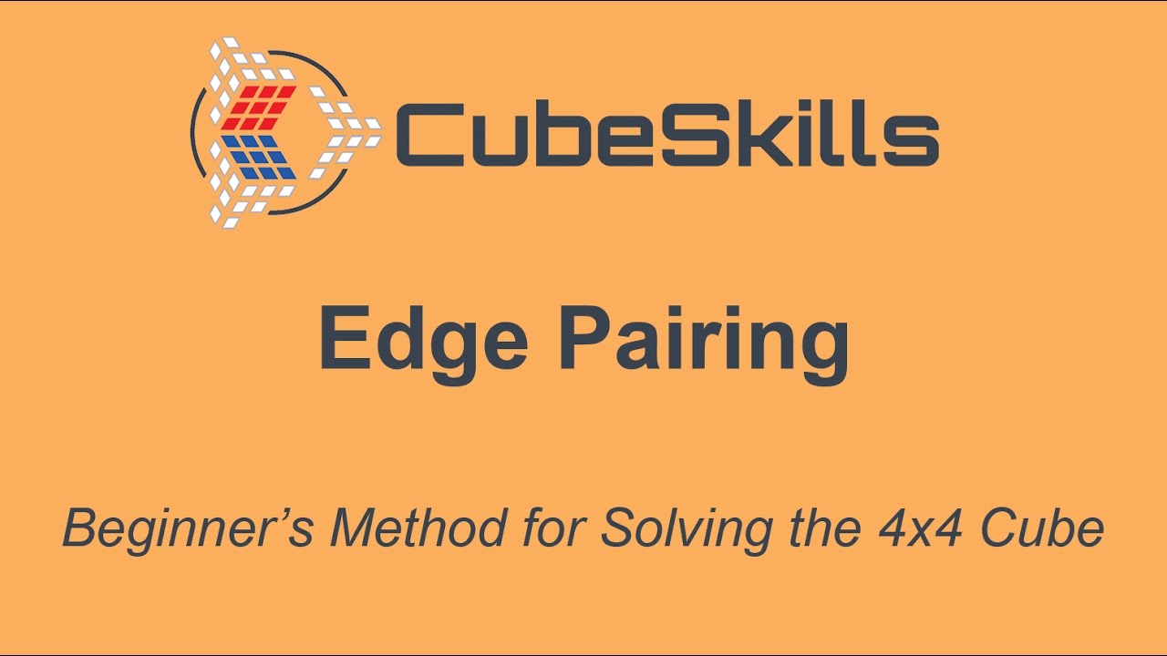 Beginner's Method for Solving the 4x4 Cube - Edge Pairing