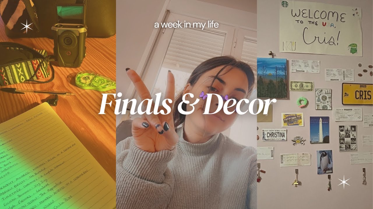 Finals & Bedroom Decor | Vlog #5