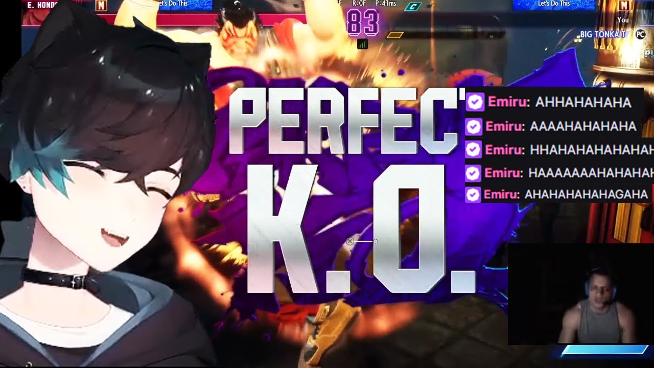 Sykkuno Reacts to Tyler1 Getting Cheesed by Emiru in SF6