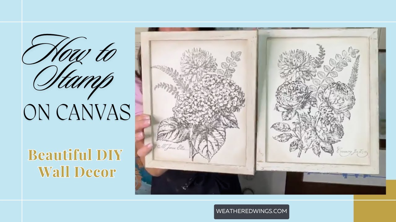 How To Stamp on Canvas