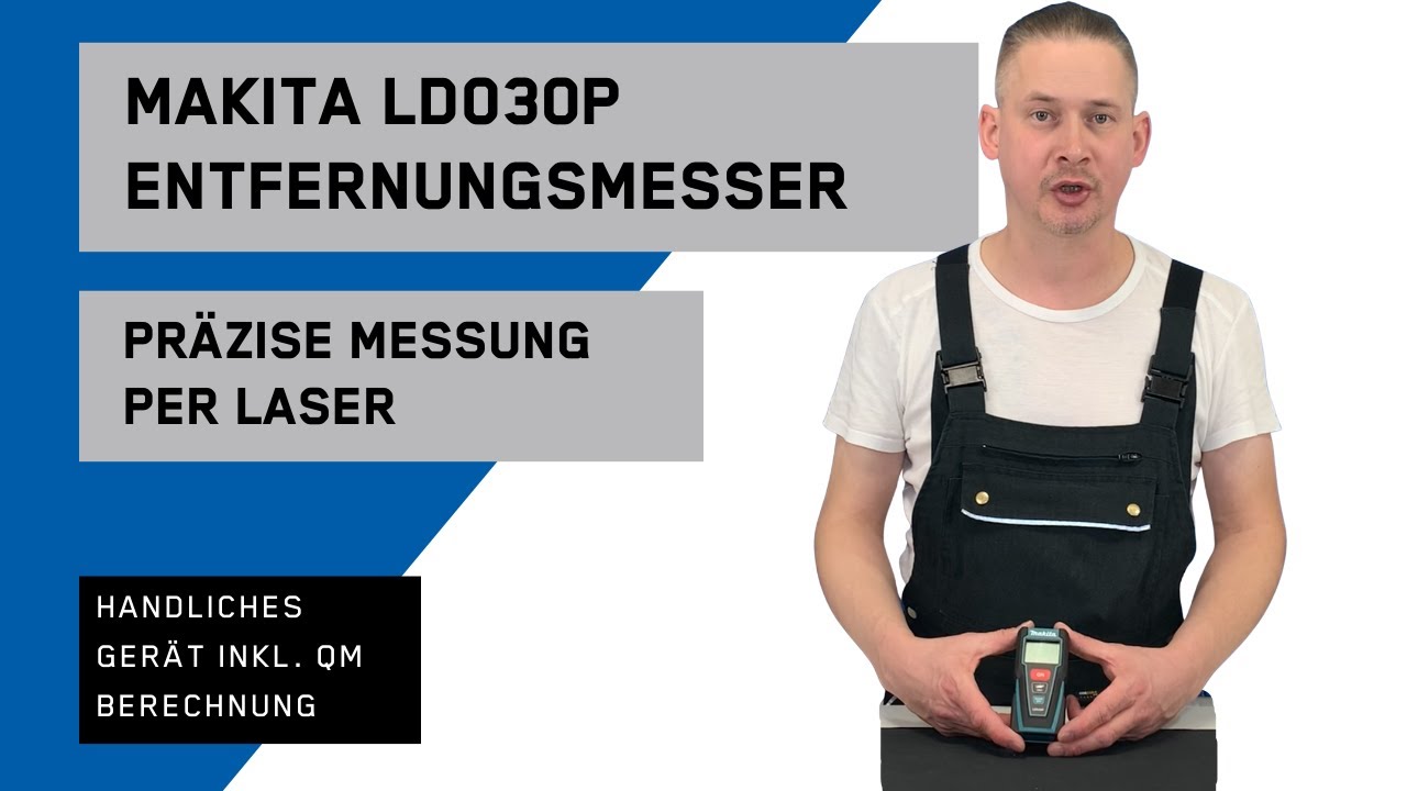 MAKITA Laser Entfernungsmesser LD030P - vorgestellt und ausprobiert in unter 3 Min.