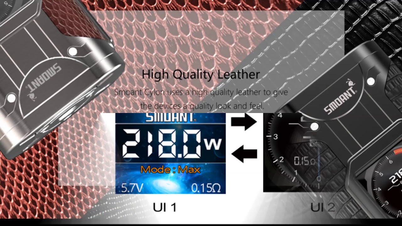 New Released Smoant Cylon 218W TC Box MOD - VAPORL